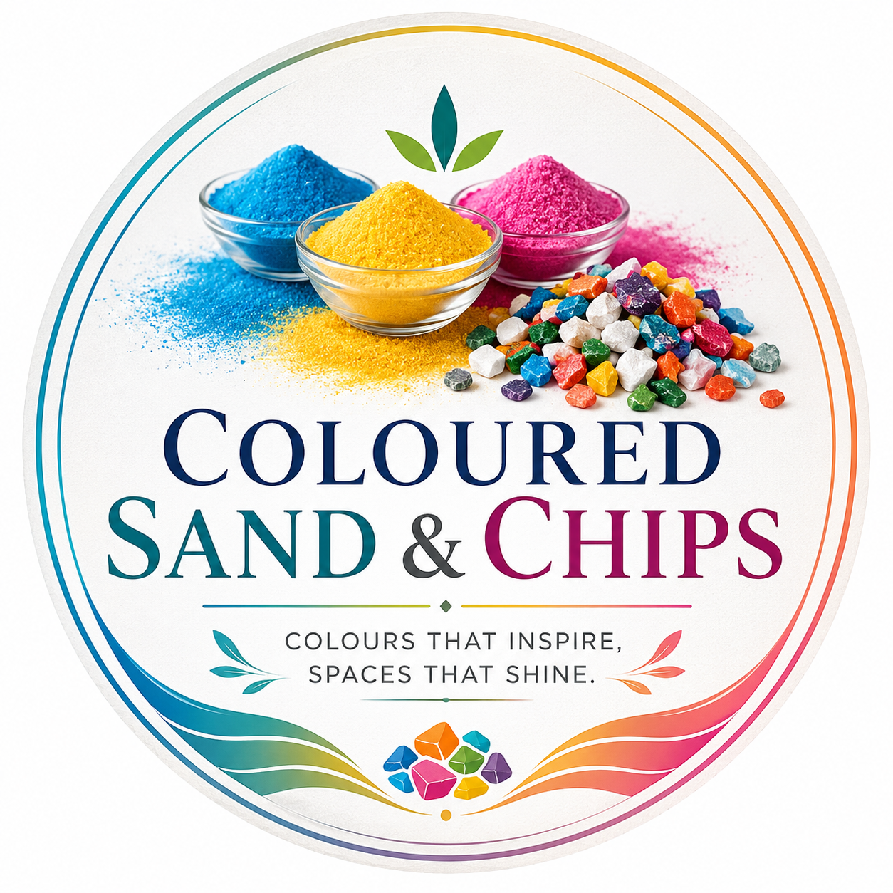 Coloured Sand & Chips