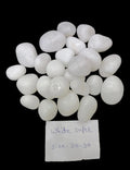 white pollished pebbles rodi