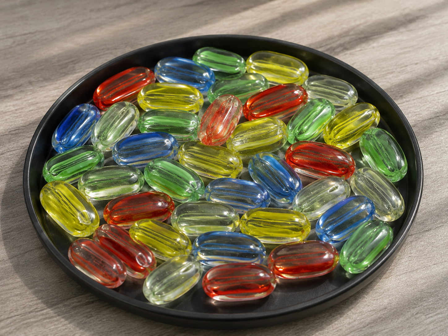 Capsule Glass Pebbles